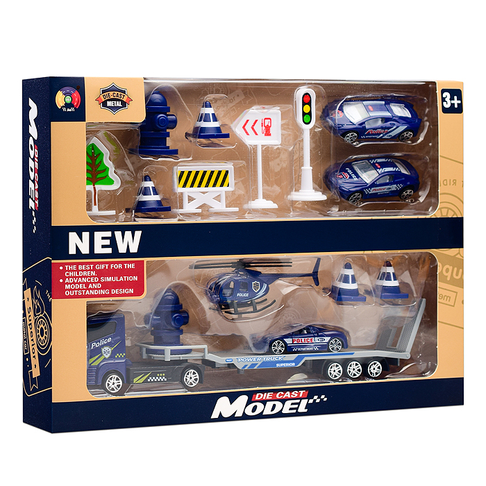 Фото к товару Набор транспорта G3688A "Полиция" в коробке Набор транспорта G3688A "Полиция" в коробке