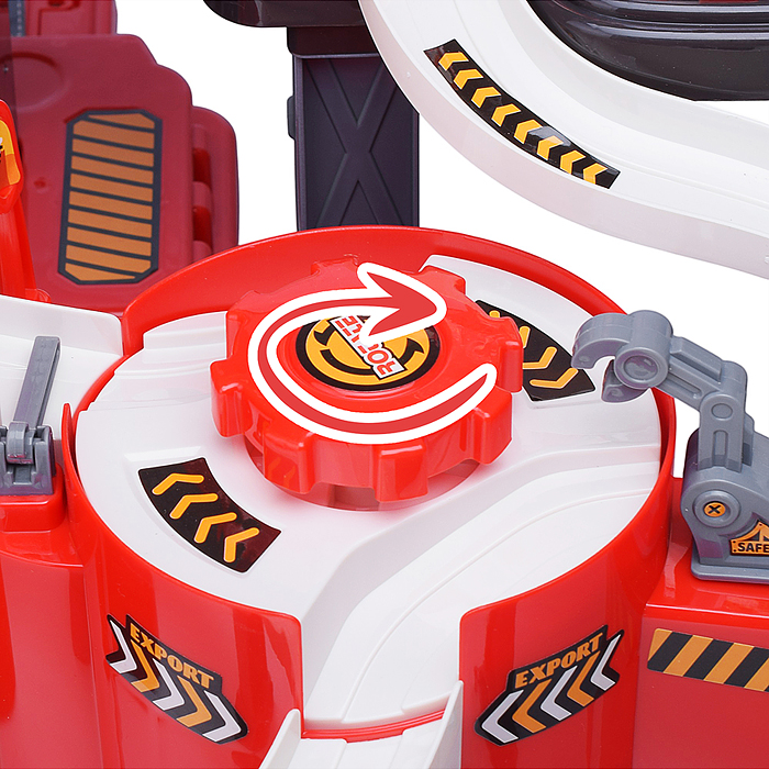 Фото к товару Парковка-трек JP588-11 "Пожарная часть" в коробке Парковка-трек JP588-11 "Пожарная часть" в коробке