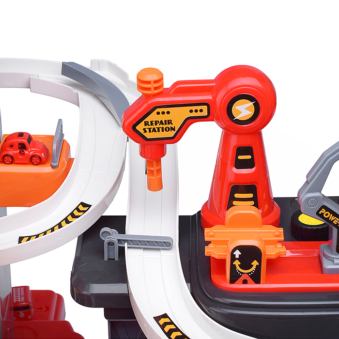 Фото к товару Парковка-трек JP588-11 "Пожарная часть" в коробке Парковка-трек JP588-11 "Пожарная часть" в коробке