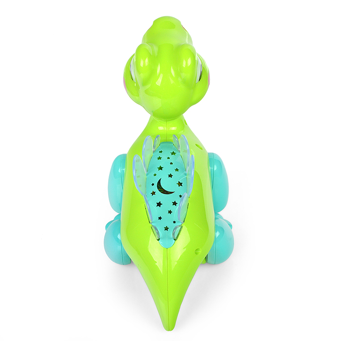 Каталка "Динозаврик" (12 песен, фраз и звуков, свет, на бат.) в коробке