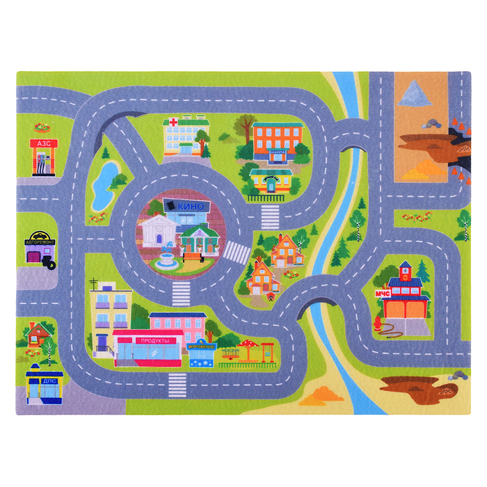 Набор из фетра на липучках "Город.Транспорт" (европодвес)