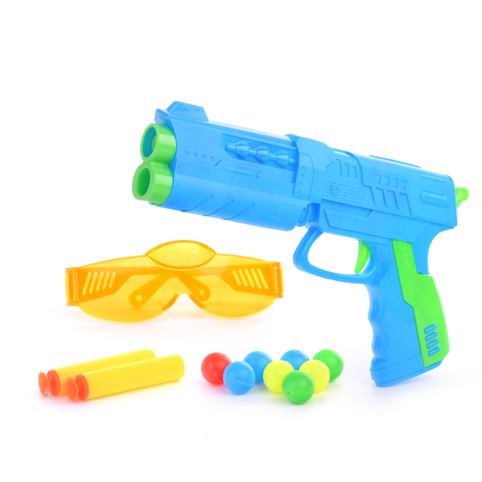 Пистолет 028-28 "Стрелок" с полимерными пулями и шариками, в пакете