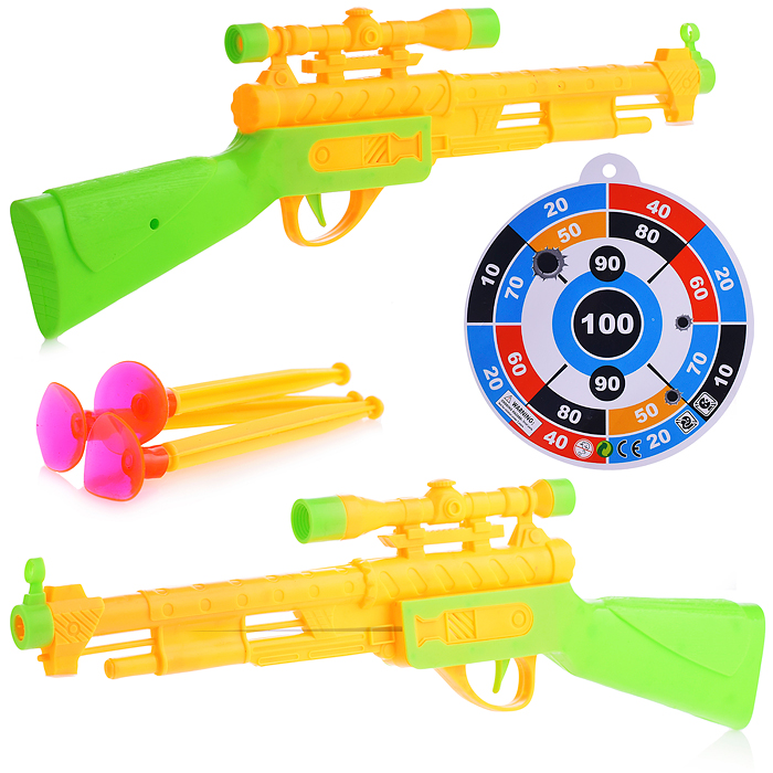 Ружье 1006B7 со стрелами на присосках, в пакете