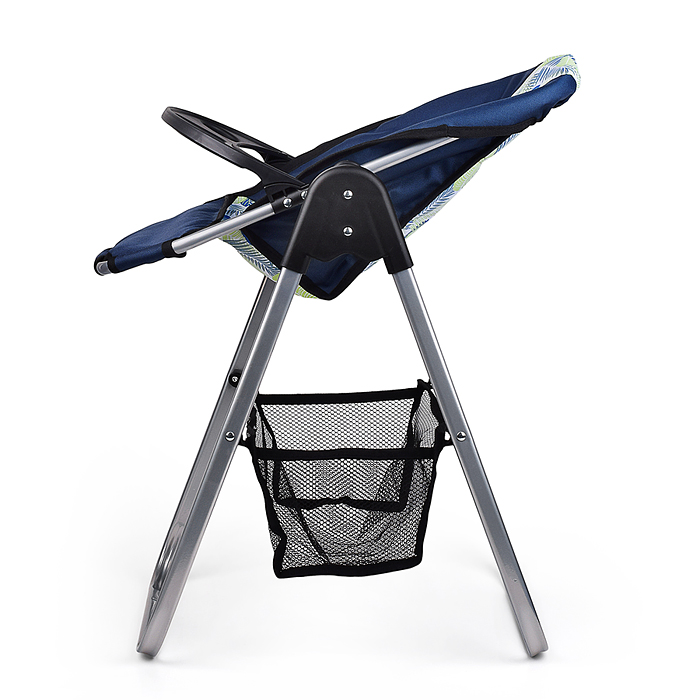 Фото к товару Стульчик для кормления кукольный 9697A складной, с корзиной, принт листья Стульчик для кормления кукольный 9697A складной, с корзиной, принт листья