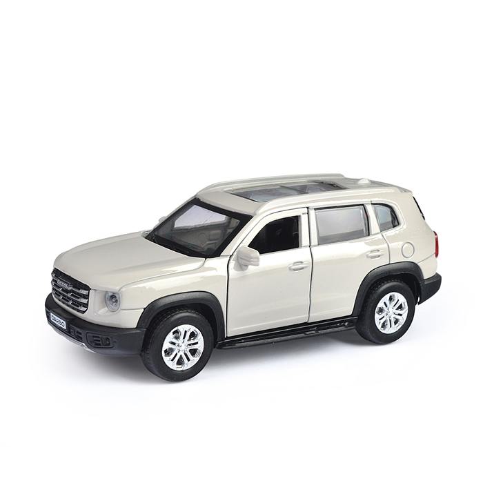 Машина металл Haval Dargo 12 см, (отк. двери, багажник, серебристый) инерц., в коробке