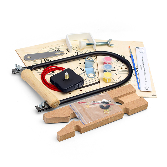 Фото к товару Набор для выпиливания лобзиком "Часы. Воздушный шар" Набор для выпиливания лобзиком "Часы. Воздушный шар"