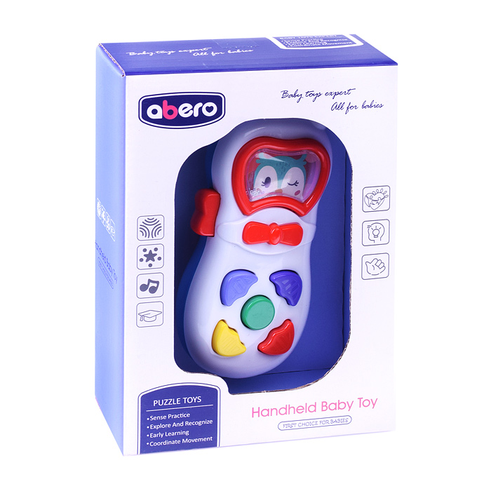 Фото к товару Телефон QX-91175E-QX-91179E "Веселые зверята" в коробке Телефон QX-91175E-QX-91179E "Веселые зверята" в коробке