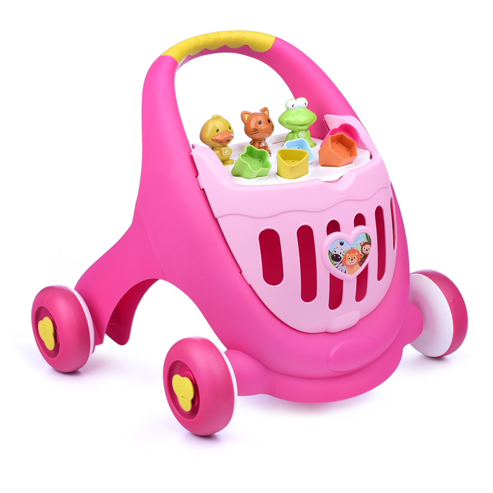 Ходунки QX-91158E "Веселые зверята" с сортером, в коробке