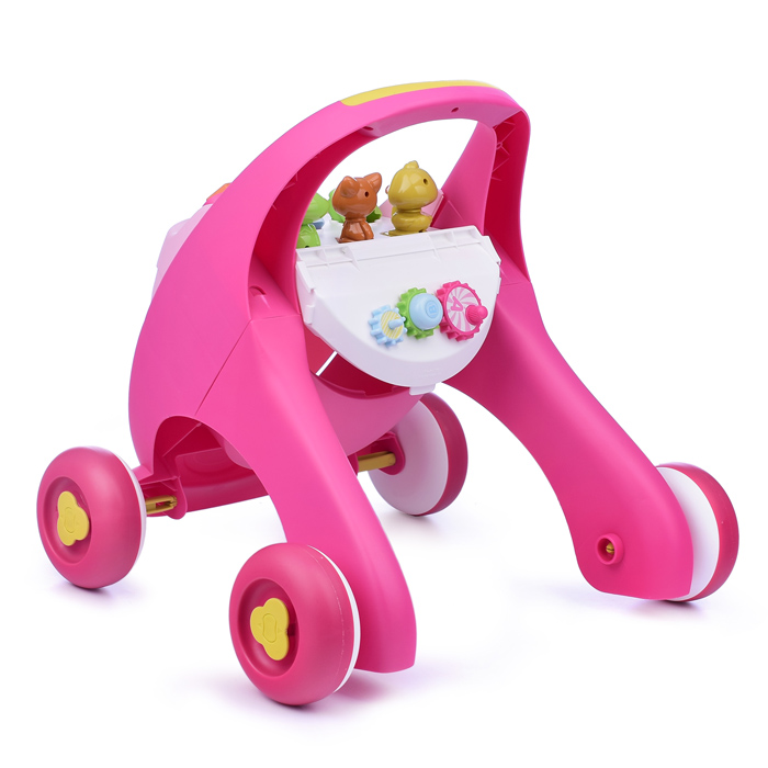 Ходунки QX-91158E "Веселые зверята" с сортером, в коробке