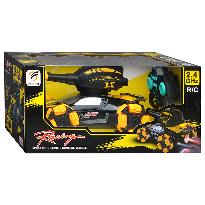 Фото к товару Машина QF665-2 "Торнадо-1" с пушкой и паром, на р/у 27 MHz, в коробке Машина QF665-2 "Торнадо-1" с пушкой и паром, на р/у 27 MHz, в коробке