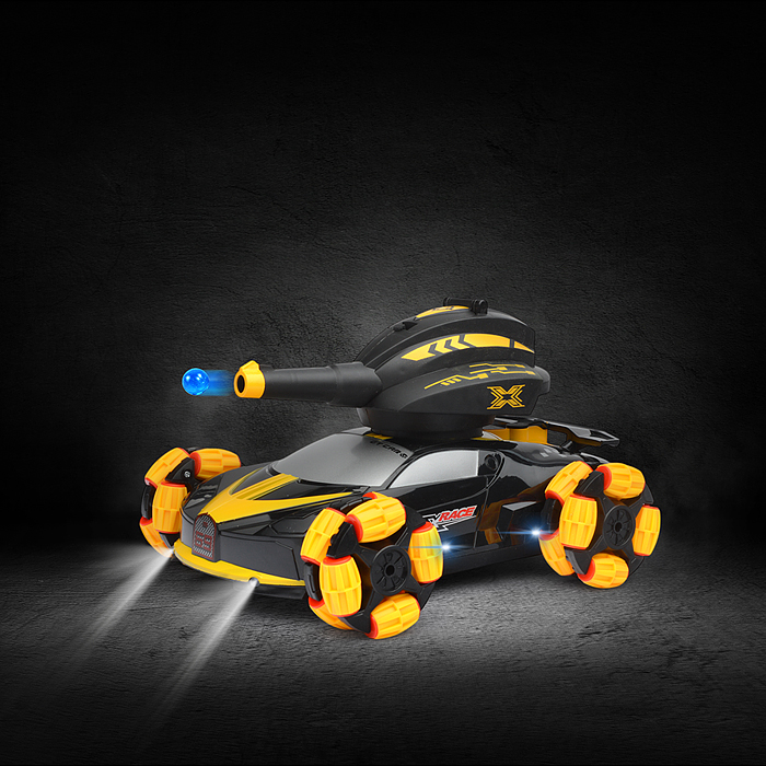 Фото к товару Машина QF665-2 "Торнадо-1" с пушкой и паром, на р/у 27 MHz, в коробке Машина QF665-2 "Торнадо-1" с пушкой и паром, на р/у 27 MHz, в коробке