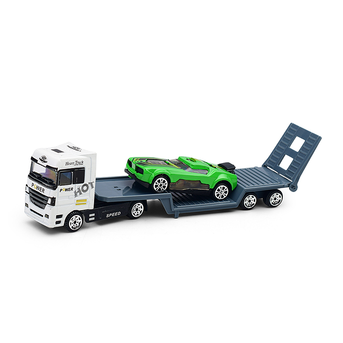 Фото к товару Автовоз TN-1066-1 с гоночной машиной, в коробке Автовоз TN-1066-1 с гоночной машиной, в коробке