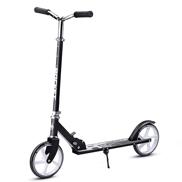 Фото к товару Самокат-снегокат R0181.BK с изогнутой ручкой (черный) Самокат-снегокат R0181.BK с изогнутой ручкой (черный)