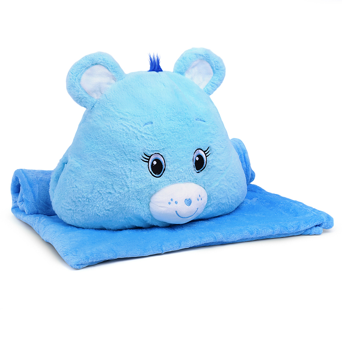 Мягкая игрушка М1214 "Милый мишутка" 40см, с пледом (1,0х1,6м)