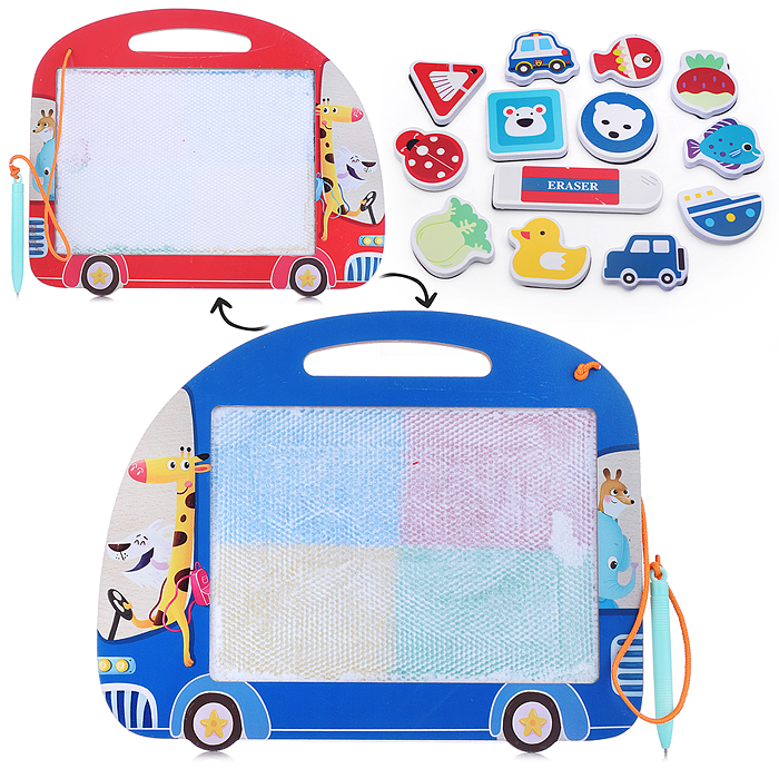 Доска для рисования D1988 "Веселый автобус" Доска для рисования D1988 "Веселый автобус"