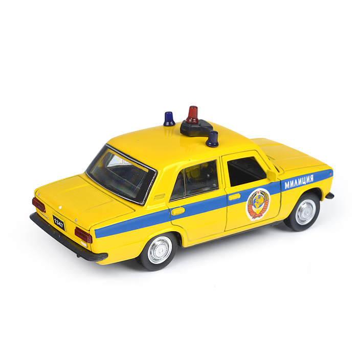 Фото к товару Машина металл ВАЗ-2101 Полиция 12 см, (свет-звук, двери) инерц., в коробке Машина металл ВАЗ-2101 Полиция 12 см, (свет-звук, двери) инерц., в коробке