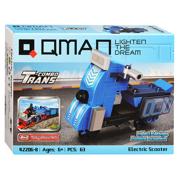 Конструктор 42206 "Транспорт" 8 в 1, в коробке