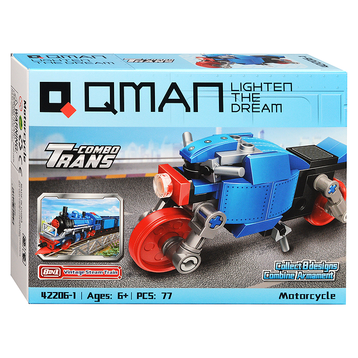 Конструктор 42206 "Транспорт" 8 в 1, в коробке