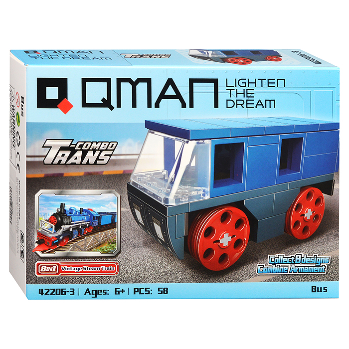 Конструктор 42206 "Транспорт" 8 в 1, в коробке