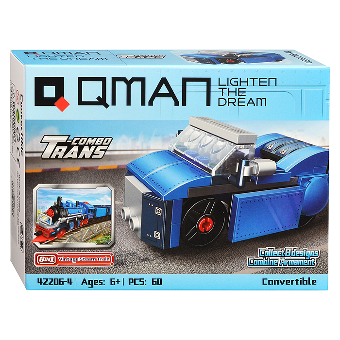 Конструктор 42206 "Транспорт" 8 в 1, в коробке