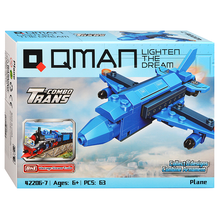 Конструктор 42206 "Транспорт" 8 в 1, в коробке