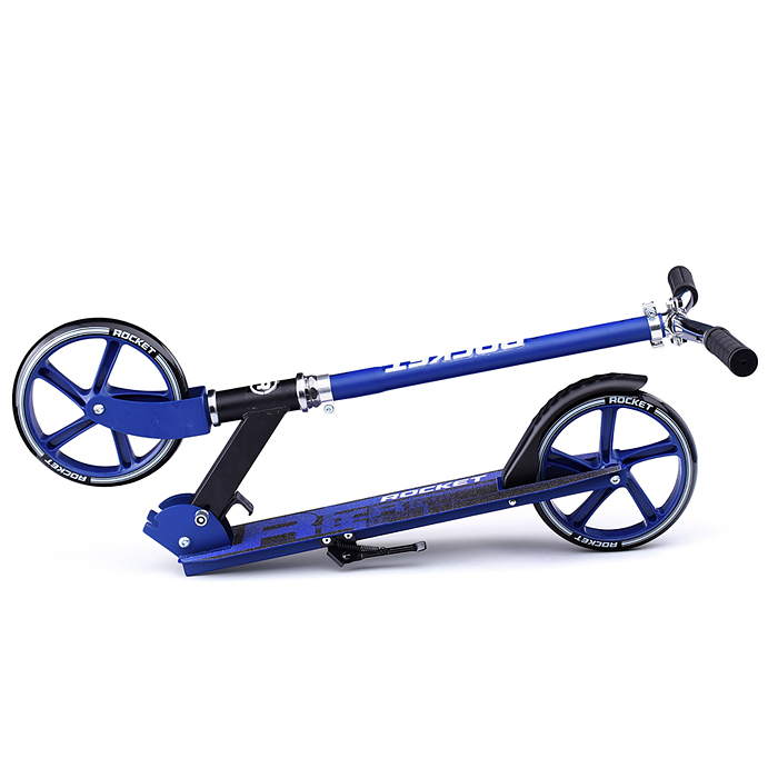 Самокат-снегокат R0181.BL с изогнутой ручкой (синий)