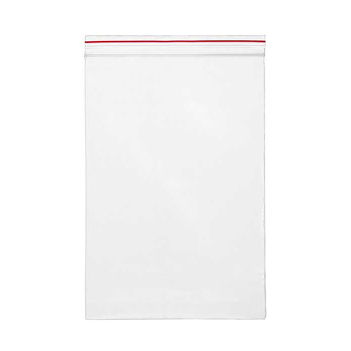 Пакеты упаковочны с замком Zip Lock (100 шт в упаков) 120 мм, ПНД, 35 мкм, прозр, с красной полосой Пакеты упаковочны с замком Zip Lock (100 шт в упаков) 120 мм, ПНД, 35 мкм, прозр, с красной полосой