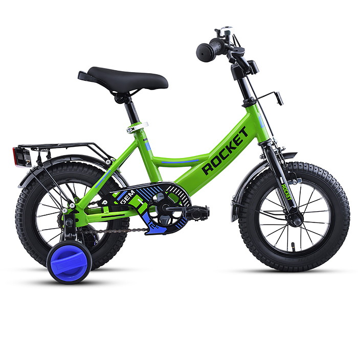 Велосипед 12" Rocket Gem, цвет зеленый