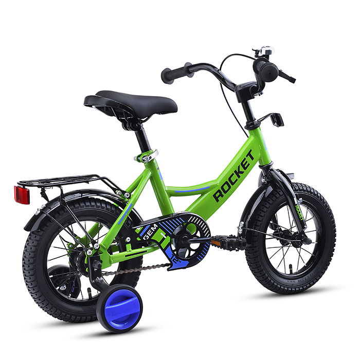 Фото к товару Велосипед 12" Rocket Gem, цвет зеленый Велосипед 12" Rocket Gem, цвет зеленый