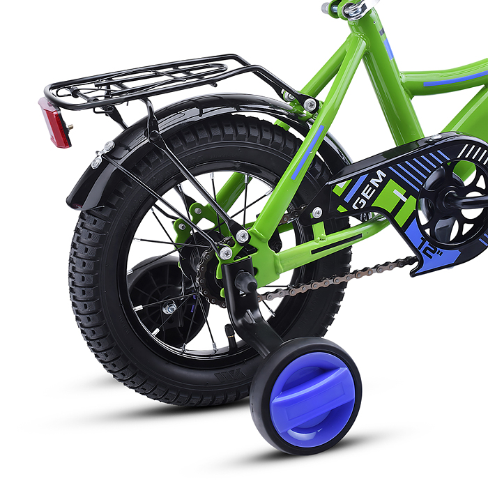 Фото к товару Велосипед 12" Rocket Gem, цвет зеленый Велосипед 12" Rocket Gem, цвет зеленый