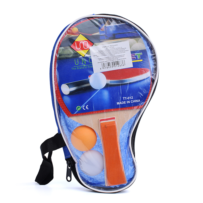Набор для настольного тенниса 00-3722 (2 ракетки, 2 мяча) на блистере