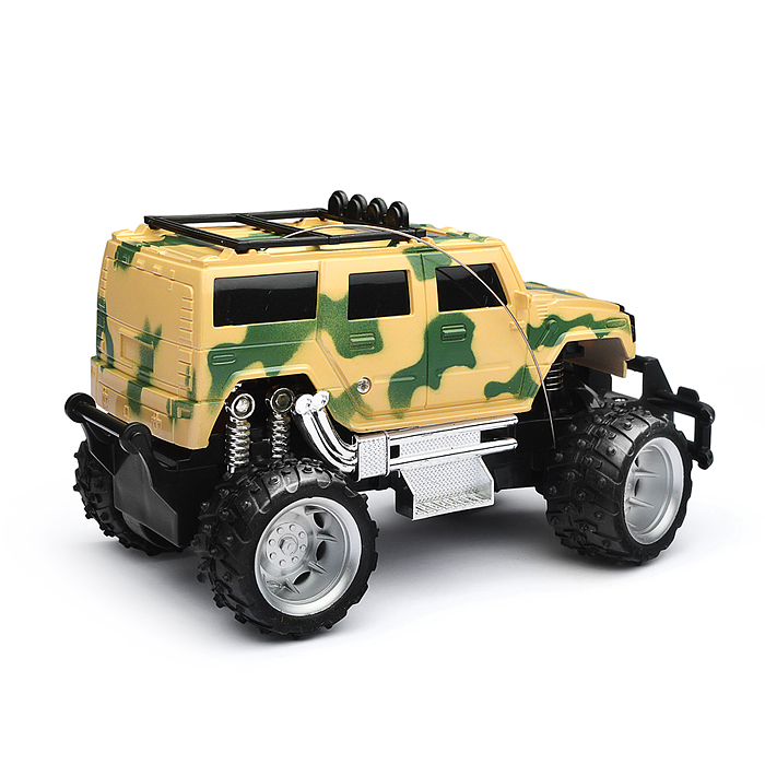 Фото к товару Машинка радиоуправляемая "Джип" масштаб 1:18, 4-х канальный пульт, на батарейках Машинка радиоуправляемая "Джип" масштаб 1:18, 4-х канальный пульт, на батарейках