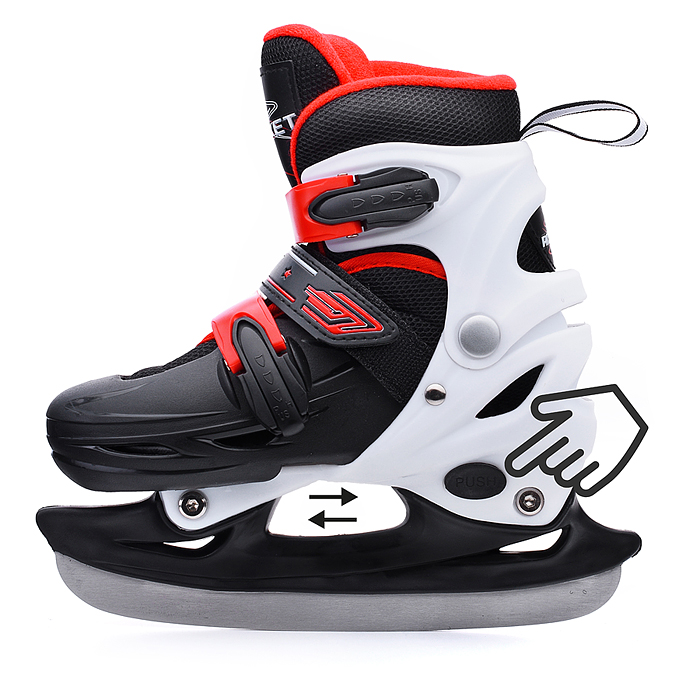 Фото к товару Коньки R0008 детские S черно-белый Коньки R0008 детские S черно-белый