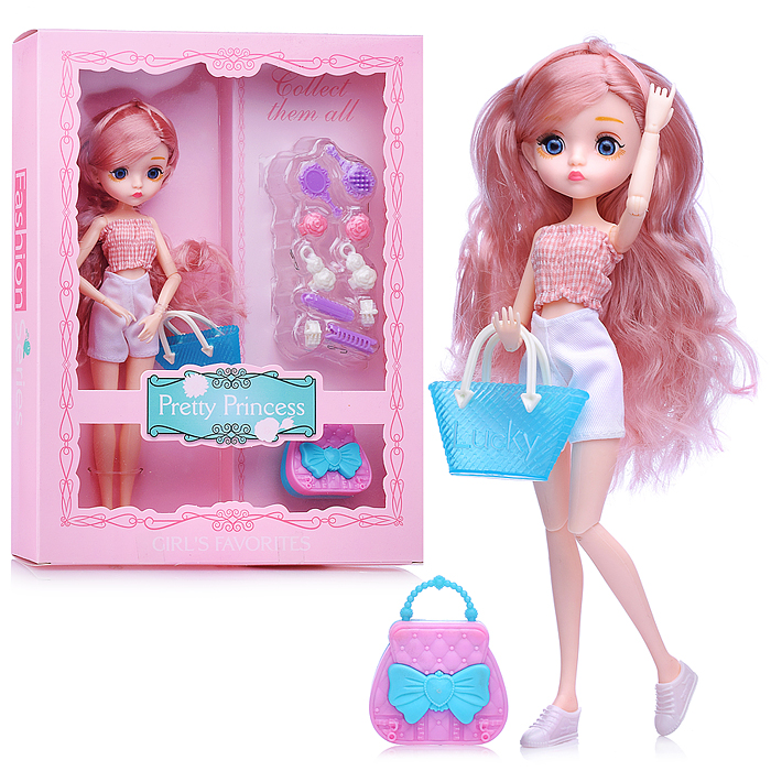 Кукла PS2106-3 "Аврора" с аксессуарами, в коробке