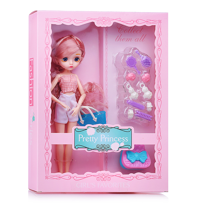 Кукла PS2106-3 "Аврора" с аксессуарами, в коробке