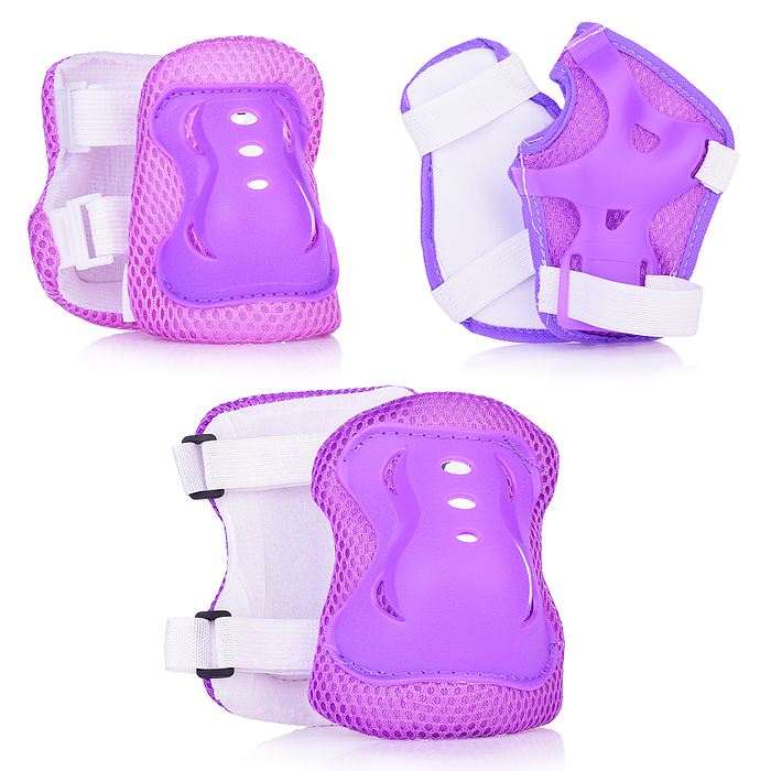 Комплект защиты для катания U026179Y (цвет сиреневый)