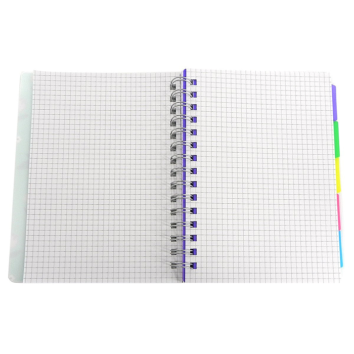 Фото к товару Тетрадь 120л., клетка, Alingar "Flowers", А5, гребень, пластиковая обложка, цветные пластиковые разд Тетрадь 120л., клетка, Alingar "Flowers", А5, гребень, пластиковая обложка, цветные пластиковые разд