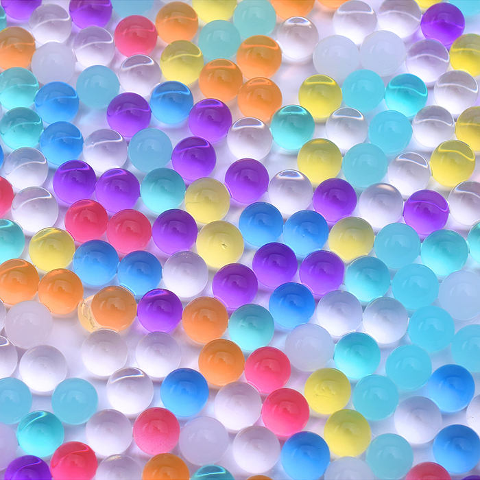 Пули водные 7-5 (гидрогель), цвет микс, 7-8 мм, в бутылке