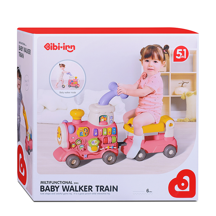 Каталка 6065 "Паровозик" в коробке