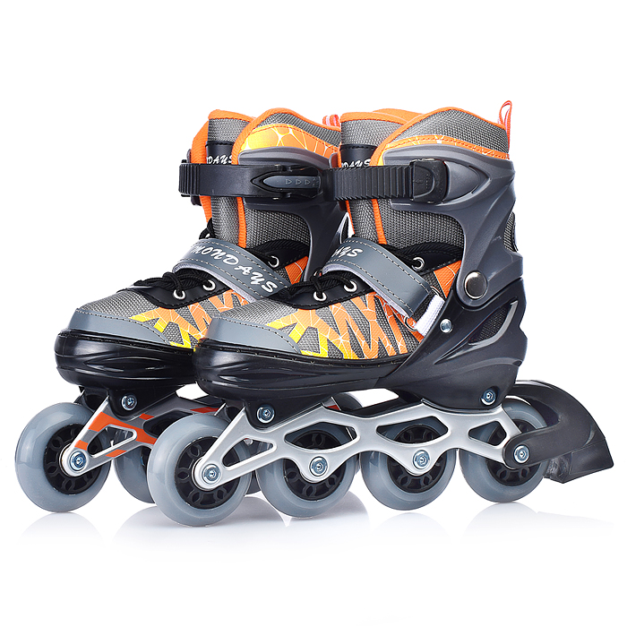 Ролики детские U011000Y размер M, черно-желтые