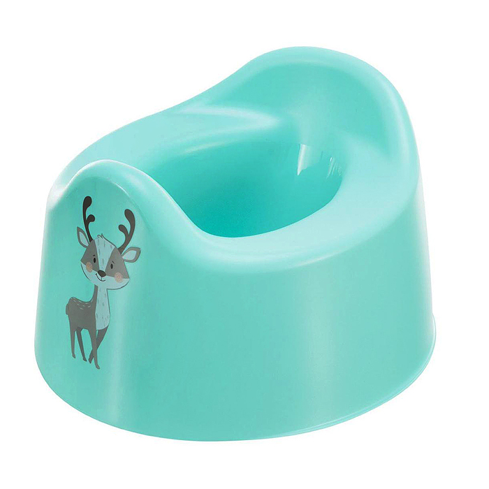 Горшок детский с декором 275х254х170мм (Зеленый) Горшок детский с декором 275х254х170мм (Зеленый)