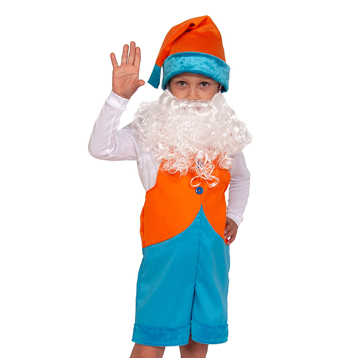 Изделие швейное "Набор карнавальный "Гномик 2" ткань-плюш р-р S (3-6 лет, рост 98-116 см)