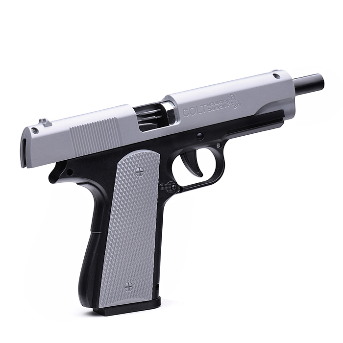 Фото к товару Пистолет 710-1 "Colt" с мягкими пулями, в коробке Пистолет 710-1 "Colt" с мягкими пулями, в коробке