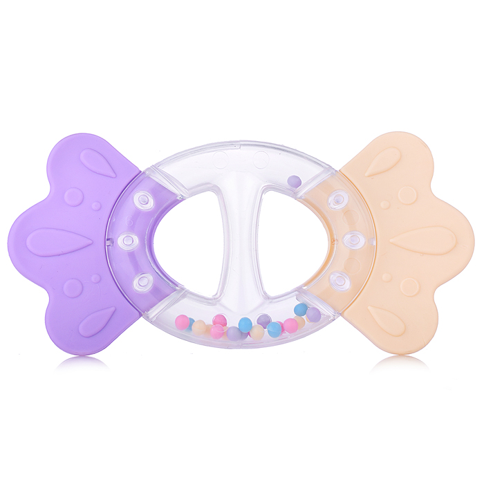 Погремушка-прорезыватель "Бантик" коллекция "Карамель" Погремушка-прорезыватель "Бантик" коллекция "Карамель"