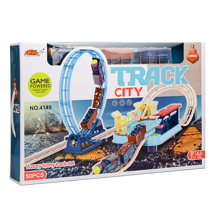 Железная дорога 4149 "Трек" в коробке Железная дорога 4149 "Трек" в коробке