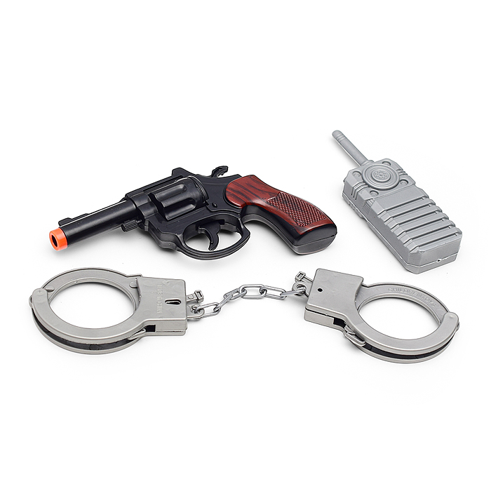 Набор военный PY002 "Захватчик" (наручники, револьвер, рация) в пакете