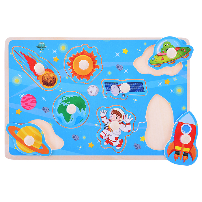 Пазл-вкладыш D1720 "Полет в космос"