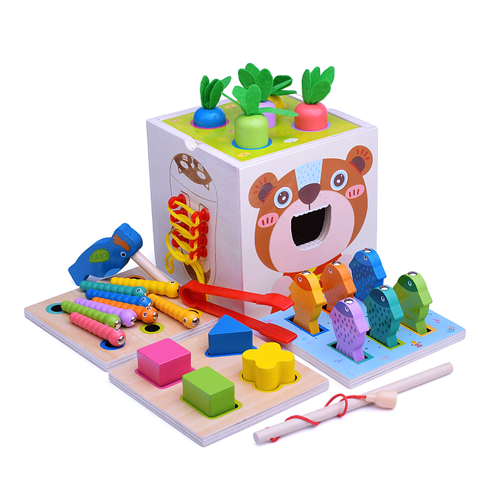 Фото к товару Куб развивающий D1781 "Мишкина добыча" Куб развивающий D1781 "Мишкина добыча"