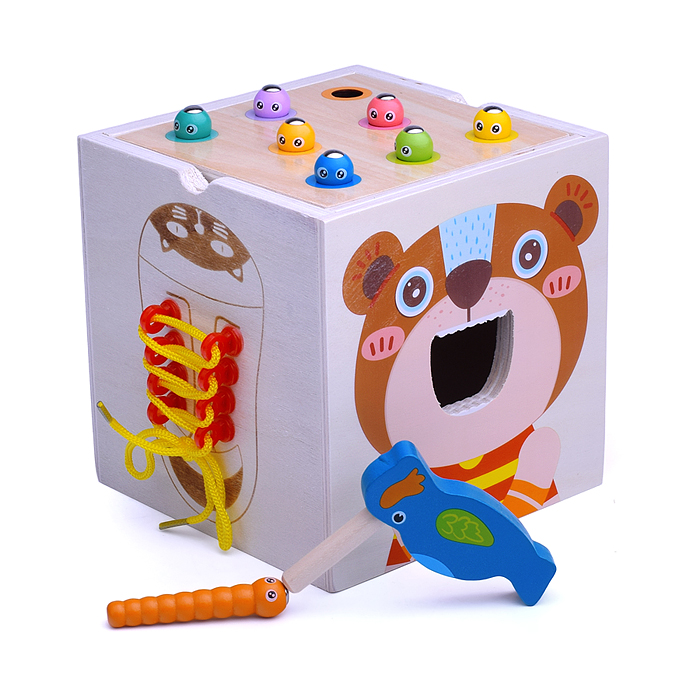 Фото к товару Куб развивающий D1781 "Мишкина добыча" Куб развивающий D1781 "Мишкина добыча"