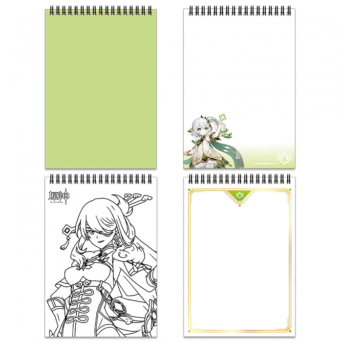 Фото к товару Геншин. Творческий блокнот cо стикерами A5. Избранный Странник. Геншин. Творческий блокнот cо стикерами A5. Избранный Странник.